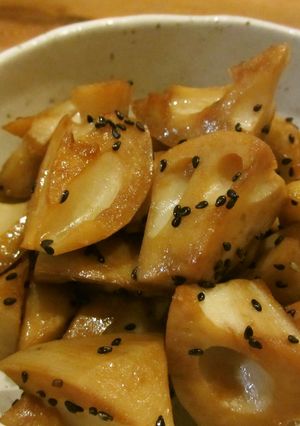 ごろごろれんこんのキンピラ-レシピのメイン写真