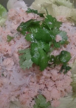 美味しい♪香菜と蟹の春雨サラダ-レシピのメイン写真