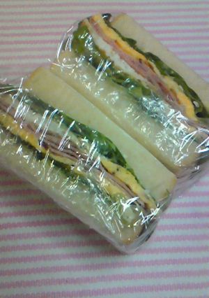 卵焼きとベーコンのサンドイッチ-レシピのメイン写真