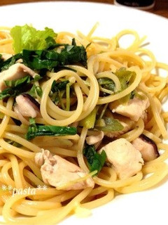 #和風*鶏むね&ネギパスタ-レシピのメイン写真