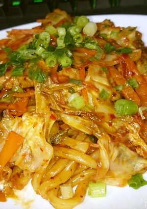 ピリ辛焼きうどん-レシピのメイン写真