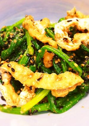 ほうれん草と油揚げの胡麻ゴマ和え-レシピのメイン写真