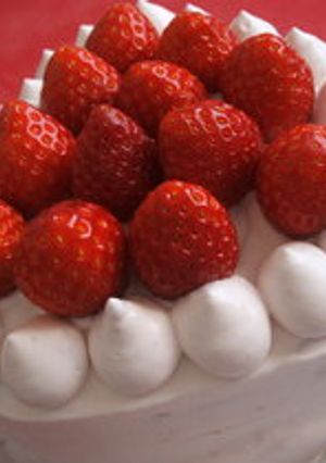ハートショートケーキ-レシピのメイン写真