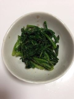 鍋の春菊が余ったら→春菊のごまあえ-レシピのメイン写真