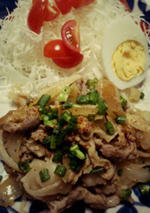豚こま肉のしょうが焼き-レシピのメイン写真