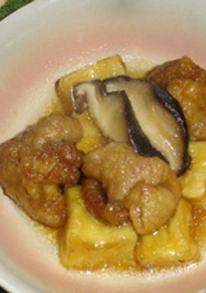 高野豆腐と豚こまのふんわかフワフワ♪-レシピのメイン写真