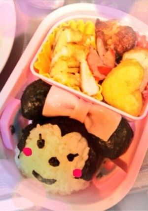 ♡ミニーちゃんのキャラ弁♡-レシピのメイン写真