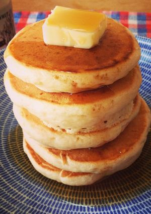 HM卵牛乳なし ふわふわ豆乳パンケーキ-レシピのメイン写真
