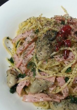 牡蠣とベーコンで美味しいパスタ~☆-レシピのメイン写真