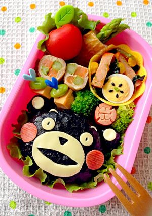 くまモンおにぎり弁当-レシピのメイン写真