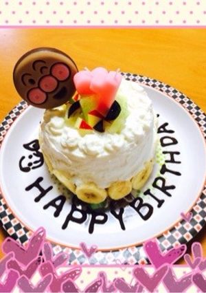 1歳バースデーケーキ-レシピのメイン写真