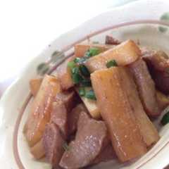 รูปของ パパッと一品！大根と豚肉の甘辛炒め