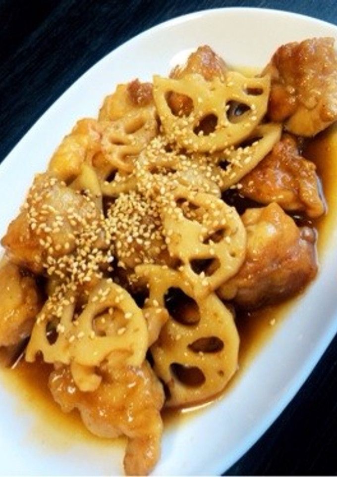 ご飯がすすむ〜♡鶏肉とれんこんの甘辛炒め-レシピのメイン写真