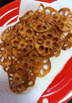 子供も大好き☆パリパリれんこんチップス-レシピのメイン写真