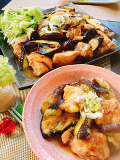 茄子と鶏肉の生姜煮-レシピのメイン写真