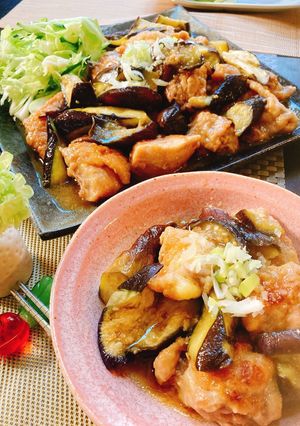 茄子と鶏肉の生姜煮-レシピのメイン写真