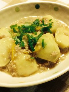 里芋と鳥挽肉の味噌煮 ゆず風味-レシピのメイン写真