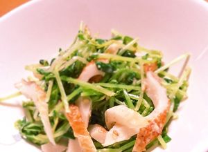 レンジで1分♪豆苗とちくわのマヨポンあえ-レシピのメイン写真