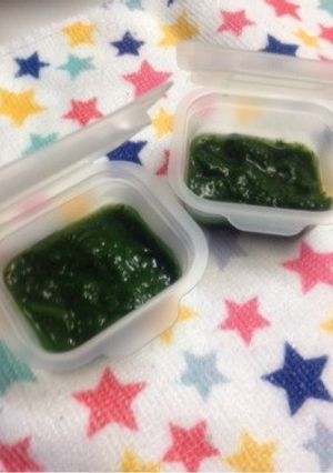 離乳食 初期〜 ほうれん草のすりおろし-レシピのメイン写真
