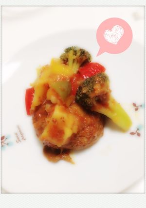 簡単♡豪華ハンバーグ-レシピのメイン写真