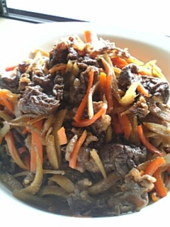 牛肉入りキンピラ-レシピのメイン写真