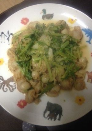 大根葉とホタテの炒めもの-レシピのメイン写真