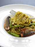 簡単！秋味秋刀魚のジェノベーゼスパゲティ