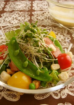 簡単☆いろいろ野菜のシーザー風サラダ-レシピのメイン写真