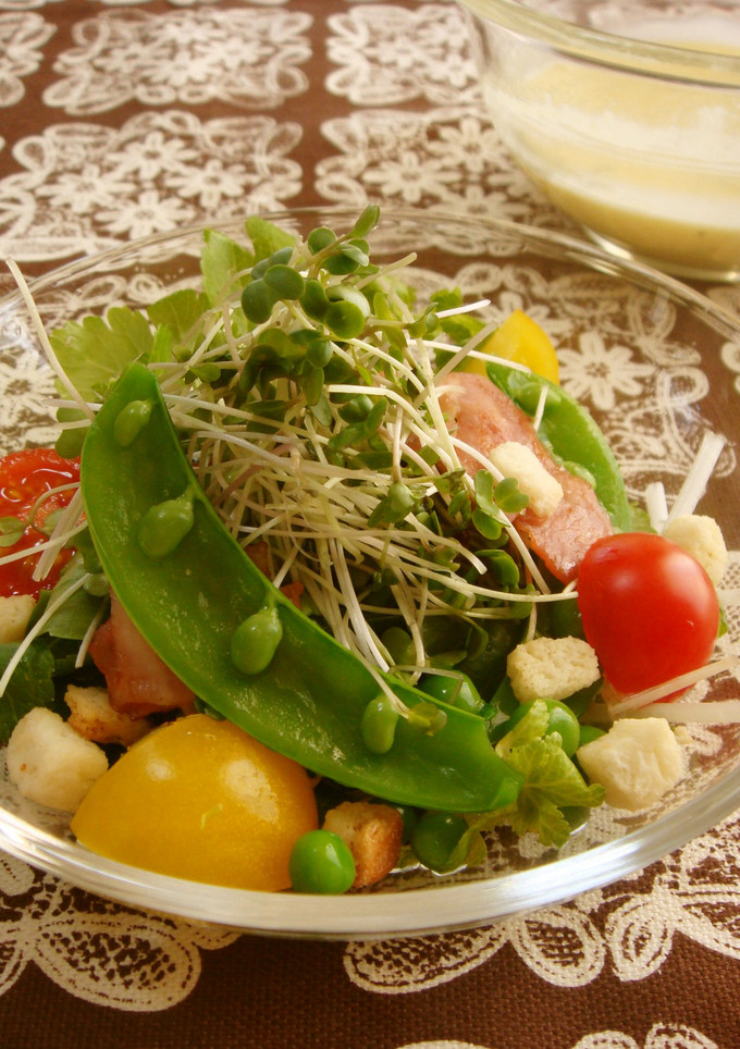 簡単☆いろいろ野菜のシーザー風サラダ-レシピのメイン写真