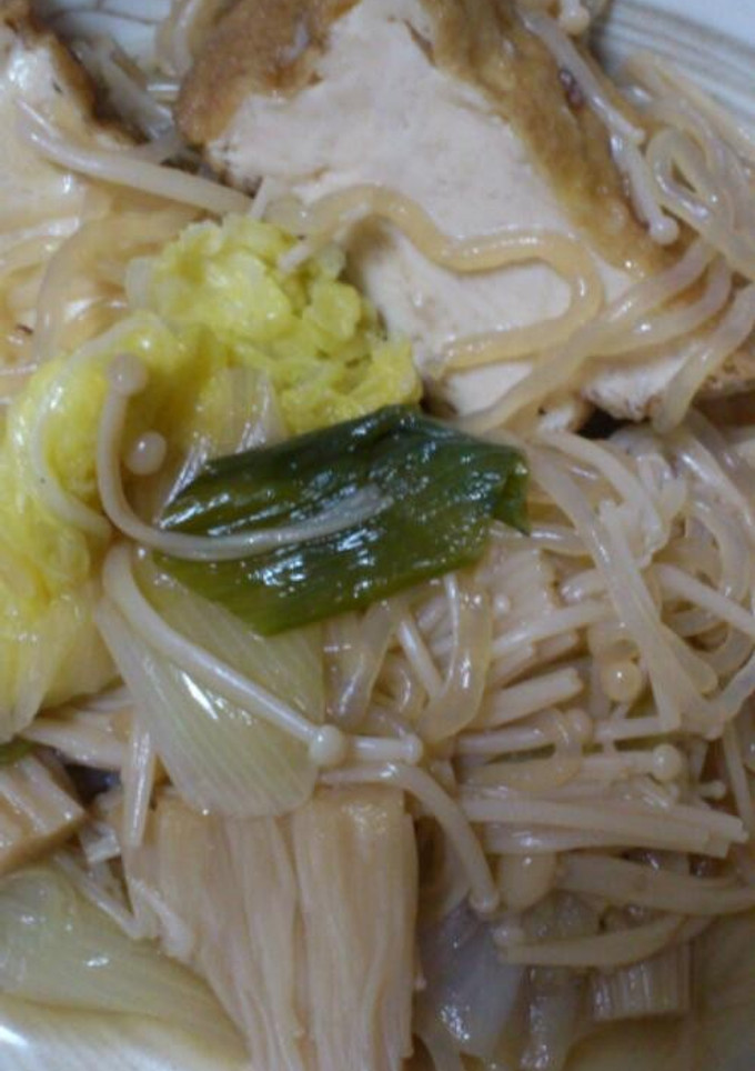 節約☆厚揚げとえのきのすき焼き風-レシピのメイン写真
