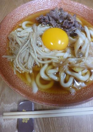 すき焼うどん-レシピのメイン写真