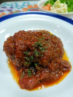 ママのトマト煮込みハンバーグ-レシピのメイン写真