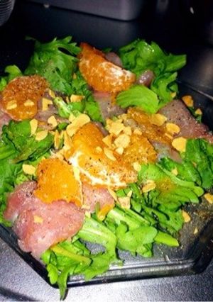 菊菜と生ハムのオレンジサラダ-レシピのメイン写真