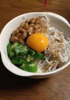 ネバネバしらす丼-レシピのメイン写真
