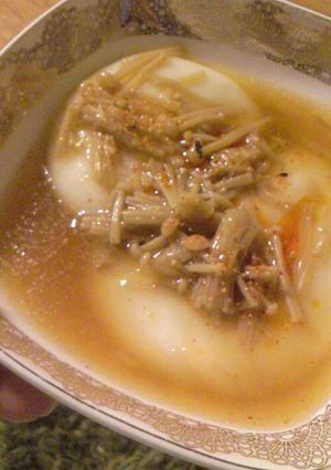 ピリ辛なめ茸餅-レシピのメイン写真