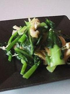 味付け簡単!小松菜の昆布茶炒め-レシピのメイン写真