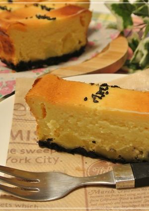 サツマイモとカマンベールの秋チーズケーキ-レシピのメイン写真