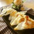 餃子☆シュウマイの皮でゆで卵焼き
