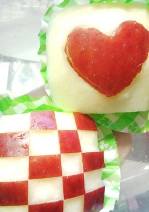 お弁当に♡可愛いハートのりんごちゃん♡-レシピのメイン写真