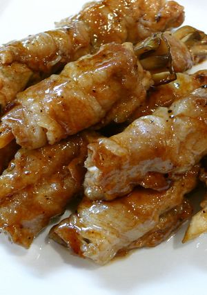 豚肉舞茸巻オイスターソース風味❀-レシピのメイン写真