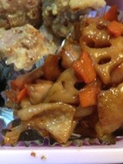 れんこん、鳥肉の炒り煮-レシピのメイン写真