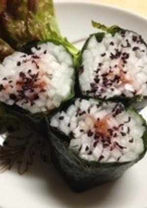 酵素たっぷり大根梅海苔巻き(Raw)-レシピのメイン写真