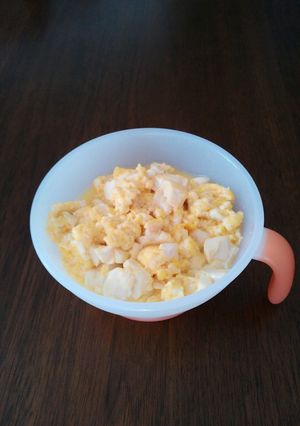 豆腐と卵のバター炒め（離乳食後期にも）-レシピのメイン写真