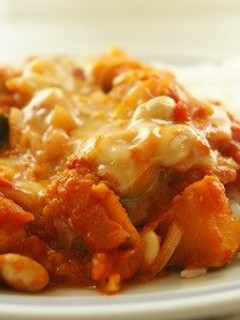 南瓜と大豆のトマトシチュープレート-レシピのメイン写真