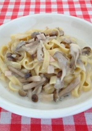 きのこのフェットチーネクリームソース-レシピのメイン写真
