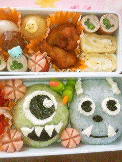 モンスターズインク★サリー&マイク弁当-レシピのメイン写真