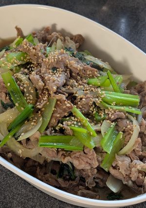 今日の夕食♡ニンニク香る!ラム肉野菜炒め-レシピのメイン写真