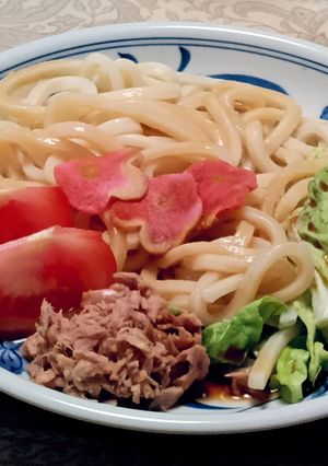 春キャベツとシーチキンのぶっかけうどん-レシピのメイン写真
