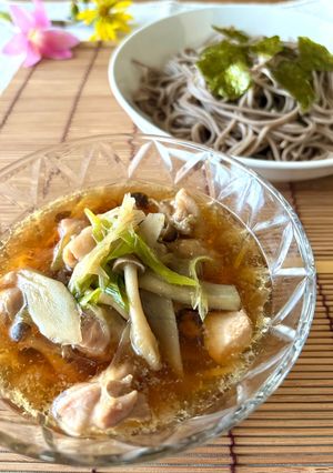そば・うどん・そうめん★鶏牛蒡のつけ汁-レシピのメイン写真