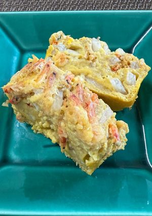 干し海老長芋入りの蒸し卵焼き😻-レシピのメイン写真